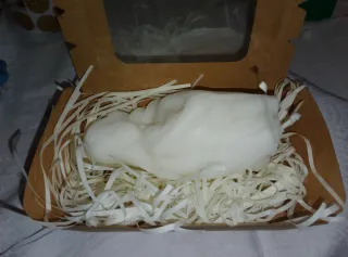 Candela decorativa bianca