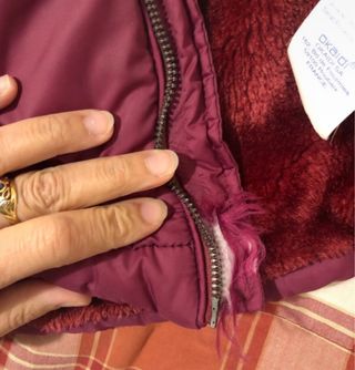 Piumino con cappuccio pelo Okaidi