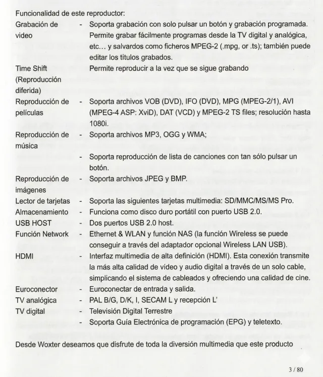 Woxter I-Cube X-Div 35 XP REC HIGH