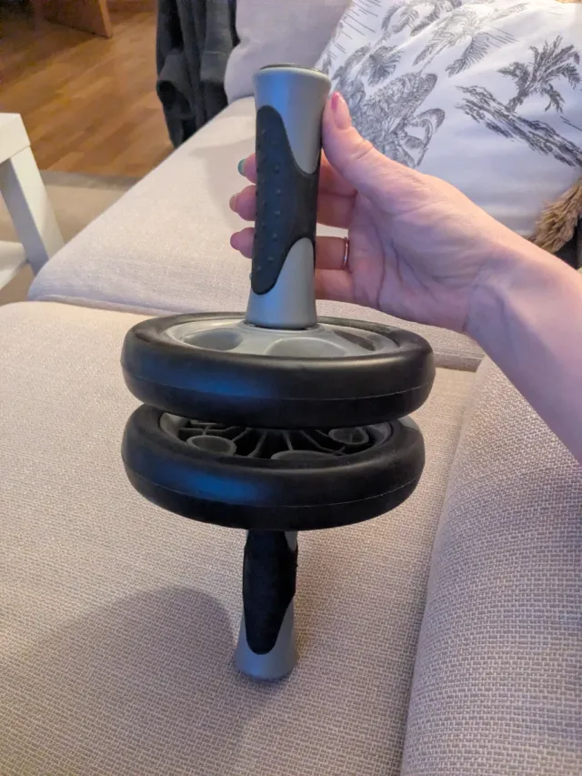 Rueda Abdominales Doble Como Nueva