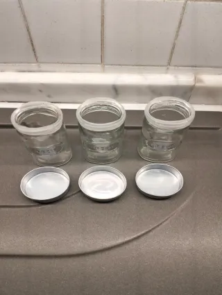 Set 3 Contenitori Spezie Vetro e Metallo.