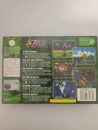 Maschera di Majora di Zelda N64 con scatola in buone condizioni