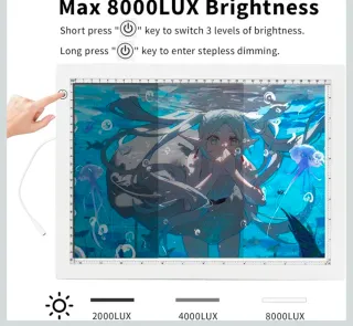 Tavoletta Luminosa Disegno LED