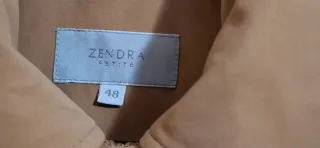 Chaqueta acolchada mujer beige/marrón