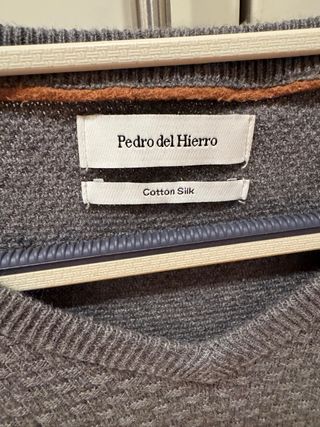 Jersey Pedro del Hierro cuello pico gris Talla S