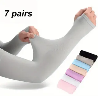 7 Paia di Maniche per Braccia Unisex Leggere