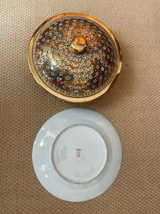 Terrina com tampa e prato Macau