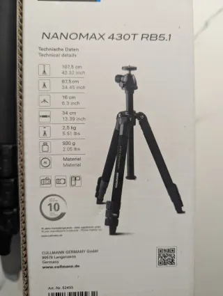 Trípode Cullman Nanomax 430T RB5.1
