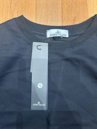 Felpa Stone Island Uomo Nera