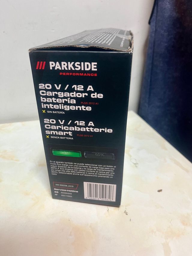 Caricabatterie Intelligente Parkside Performance 20V/12A
