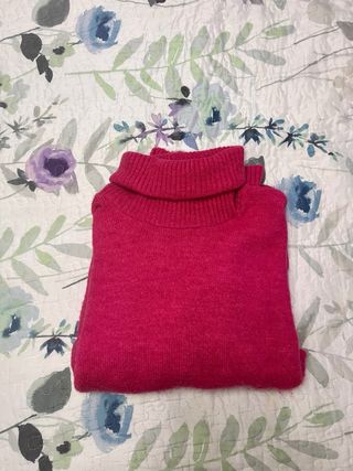 Jersey cuello alto Zara rosa