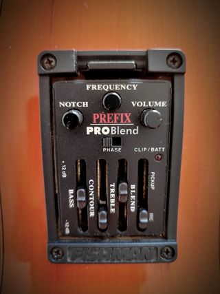 Guitarra sanchis 1F previo Fishman