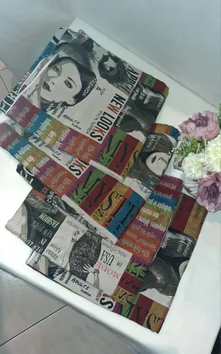 4 Federe Cuscini Divano Stile Collage