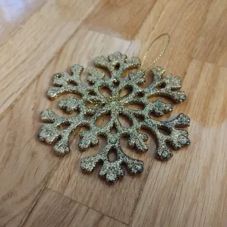 Conjunto adornos árbol Navidad dorados dorados