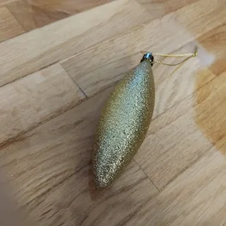 Conjunto adornos árbol Navidad dorados dorados