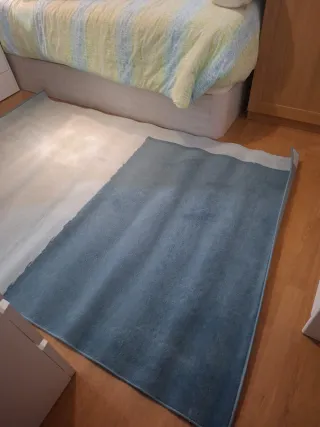 Alfombra Ikea Beige y Azul