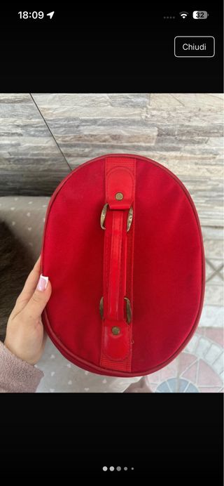 Porta trucchi da viaggio Silvano rosso