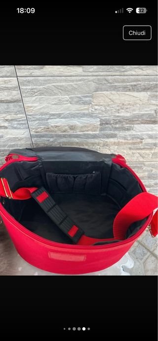 Porta trucchi da viaggio Silvano rosso