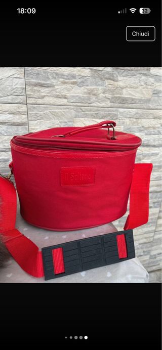 Porta trucchi da viaggio Silvano rosso