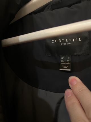 Abrigo Cortefiel Negro Hombre