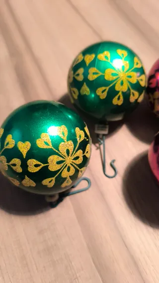 Palline di Natale Verdi e Viola