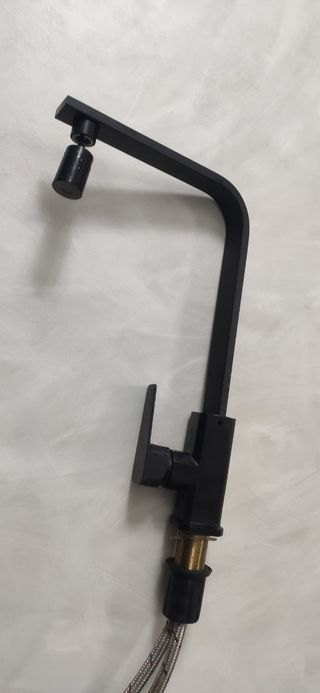 Miscelatore cucina nero in metallo