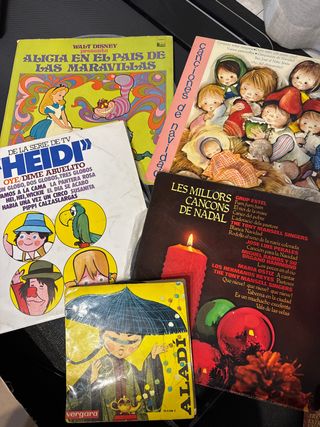 Lote 6 Vinilos Infantiles + Navidad + Disney