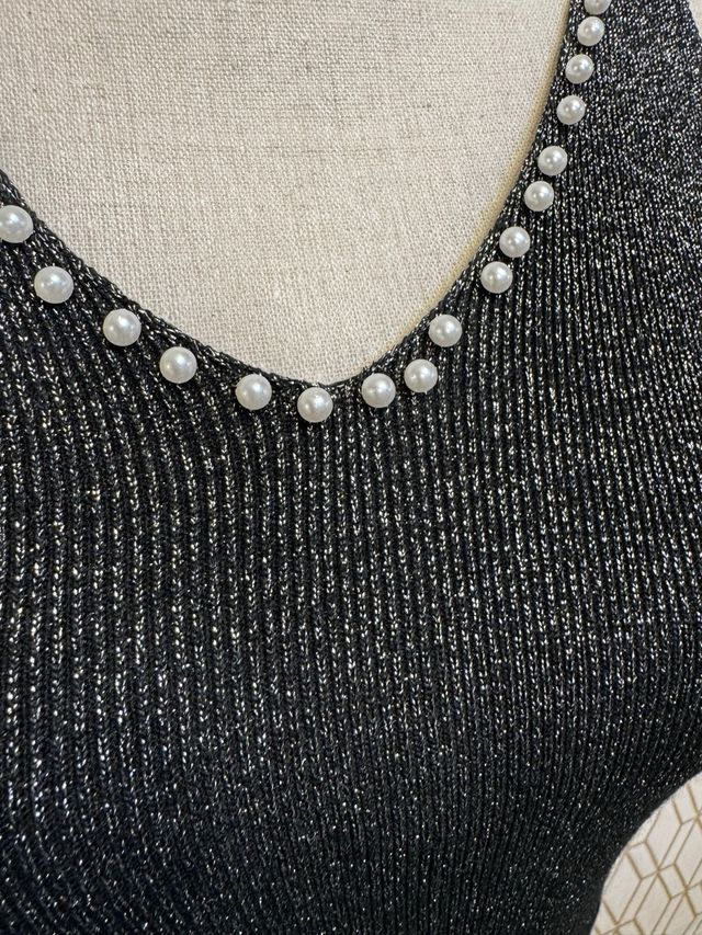 Top tirantes con brillos y pedrería