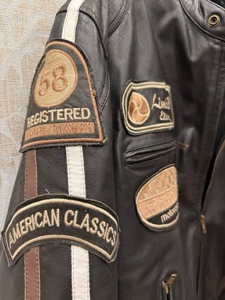 Chaqueta de cuero moto American Classics