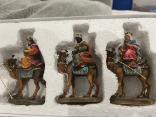 Portal de Belén con figuras Reyes Magos