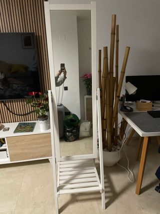 Espejo de pie madera y cristal