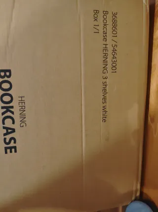 Estantería HERNING 3 estantes blanca