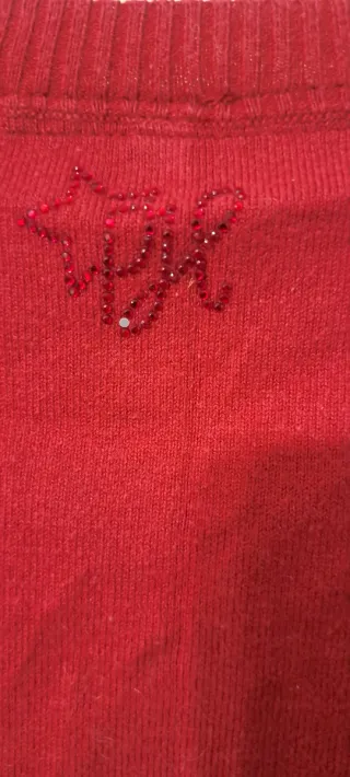 Cárdigan Pepe Jeans Rojo Manga Abullonada