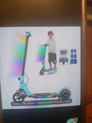 Patinete eléctrico para niños de 6 a 12 años