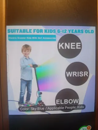 Patinete eléctrico para niños de 6 a 12 años