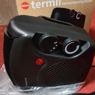 Calefactor Eldom HL8 Negro, Termoventilador, 2 Niv