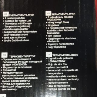 Calefactor Eldom HL8 Negro, Termoventilador, 2 Niv