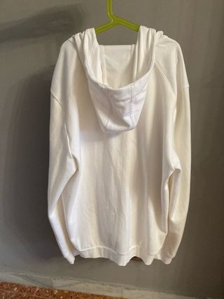 Sudadera Le Coq Sportif Blanca Cremallera XL