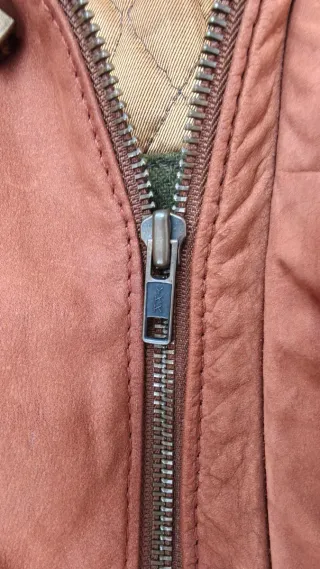 Giubbotto vera pelle uomo marrone-Taglia 54