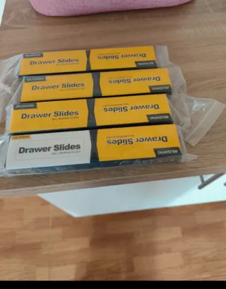 4 Paquetes Guías Telescópicas Cajones