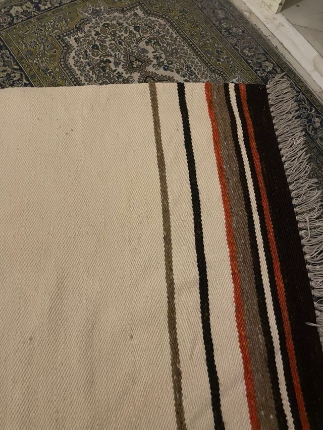 Tappeto lana vergine 120x200 beige/marrone