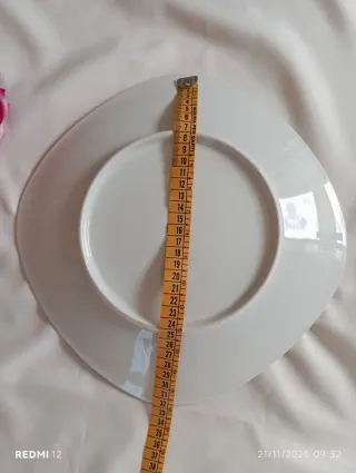 Piatto vintage quadrato porcellana decoro  floreal