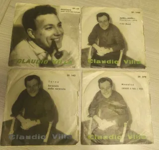 Lotto 4 Vinili 45 Giri Claudio Villa