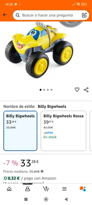 Coche teledirigido Chicco 2-6 años