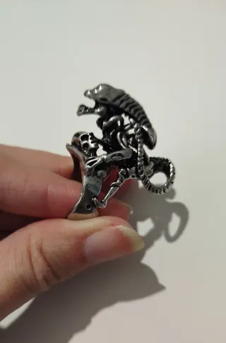 Anillo Alien Acero Inoxidable NUEVO