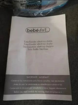Esterilizador Eléctrico Doble Bebé Due