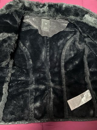 Chaqueta Negra Guess Pelo Mujer Súper calentita