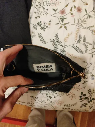 Bolso Bimba y Lola negro tejido