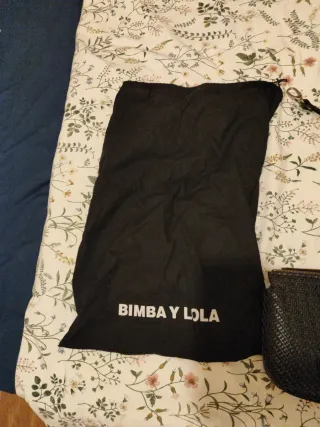 Bolso Bimba y Lola negro tejido