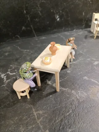 Mesa  para belén, figuras niños NO INCLUIDAS.